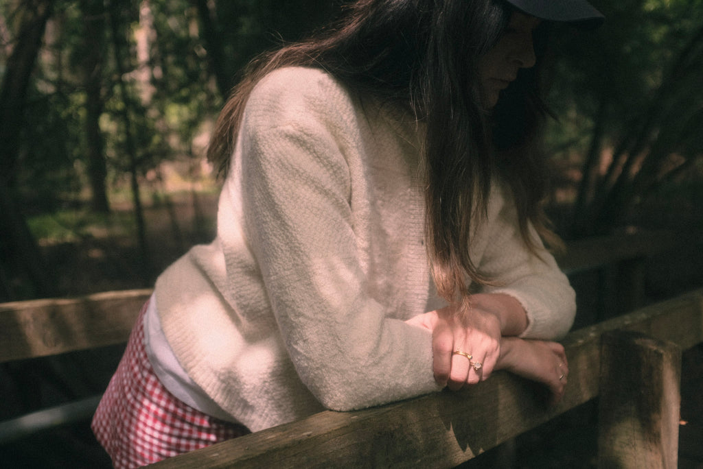 Athena Cardigan – Ivory Alpaca