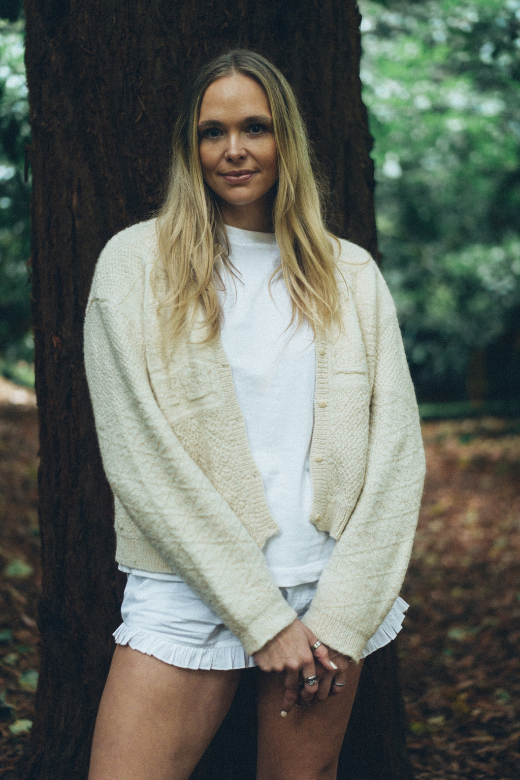 Athena Cardigan – Ivory Alpaca