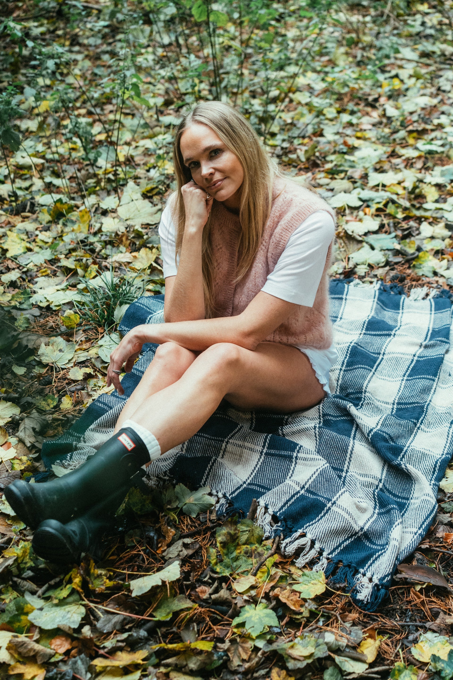 Pointelle Knit Vest - Peony Pink