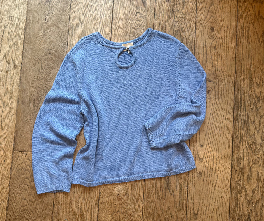 The Sylvie Sweater - Blue Cotton